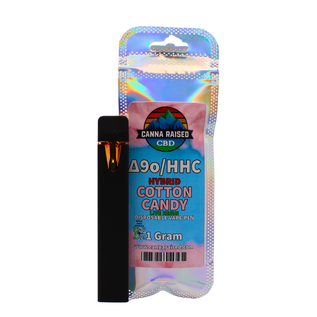 CannaRaised: Delta 9o/HHC Live Resin Disposable Vape (1ml-3ml)