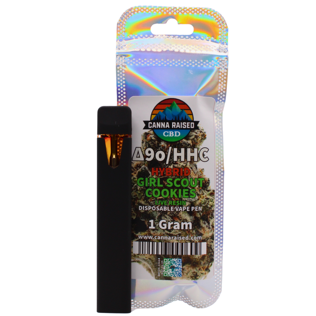 CannaRaised: Delta 9o/HHC Live Resin Disposable Vape (1ml-3ml)