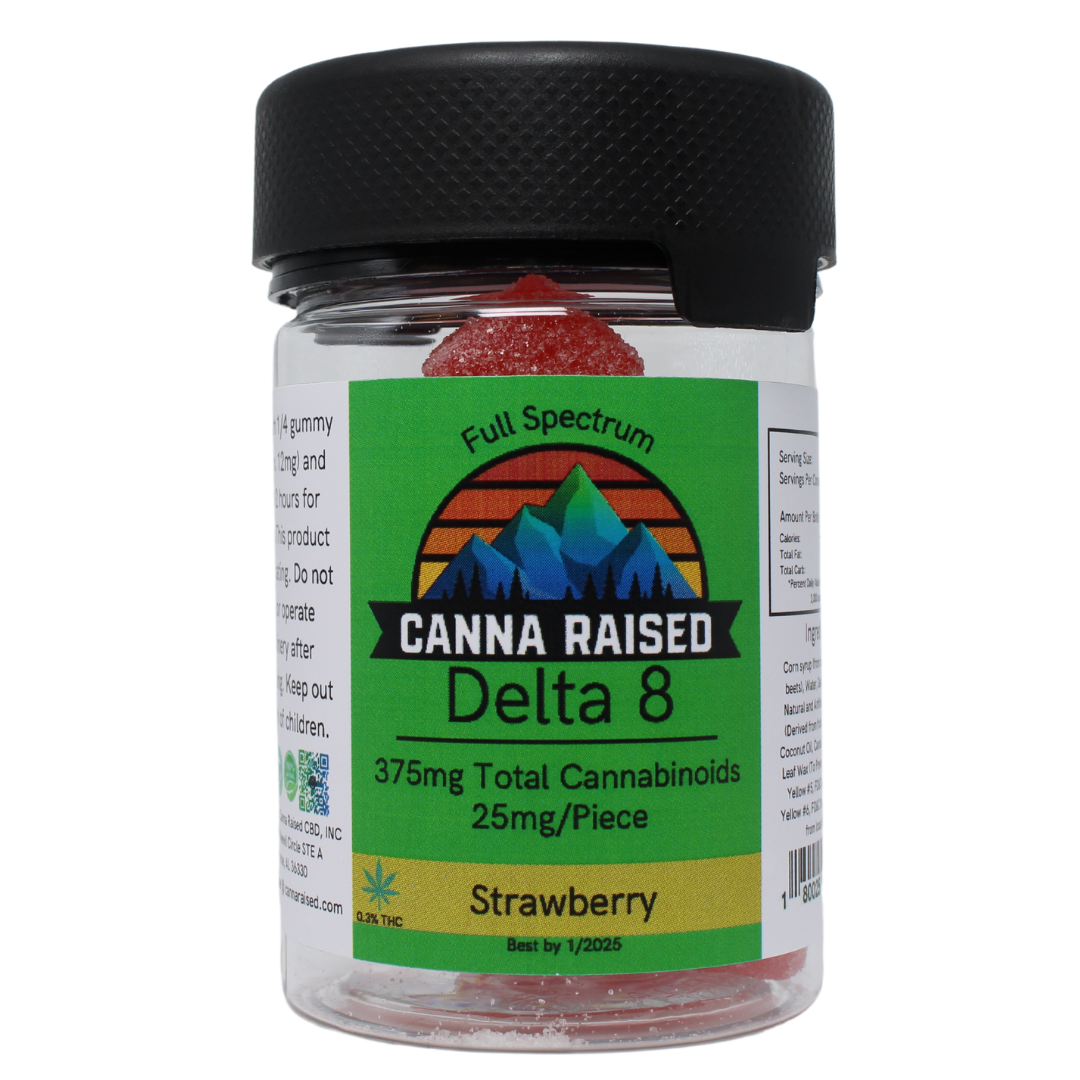 CannaRaised: Delta 8 Gummies (25mg/Piece)