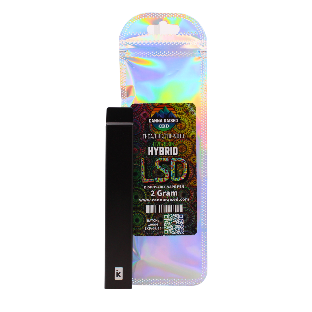 CannaRaised: THCA, HHC, THC-P and Delta 10 Disposable (2ml-5ml)