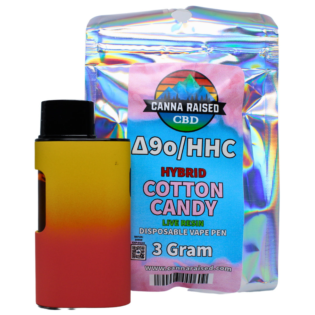 CannaRaised: Delta 9o/HHC Live Resin Disposable Vape (1ml-3ml)