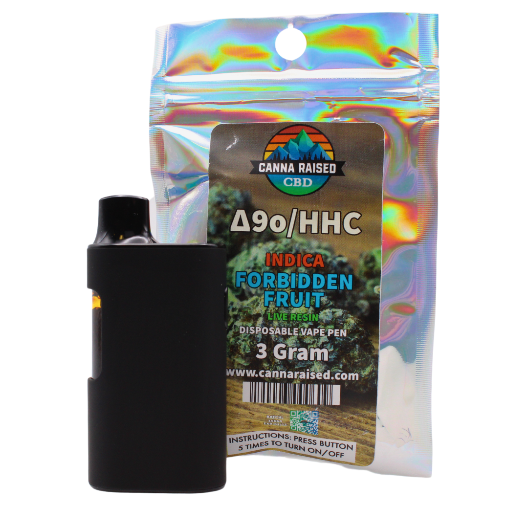 CannaRaised: Delta 9o/HHC Live Resin Disposable Vape (1ml-3ml)