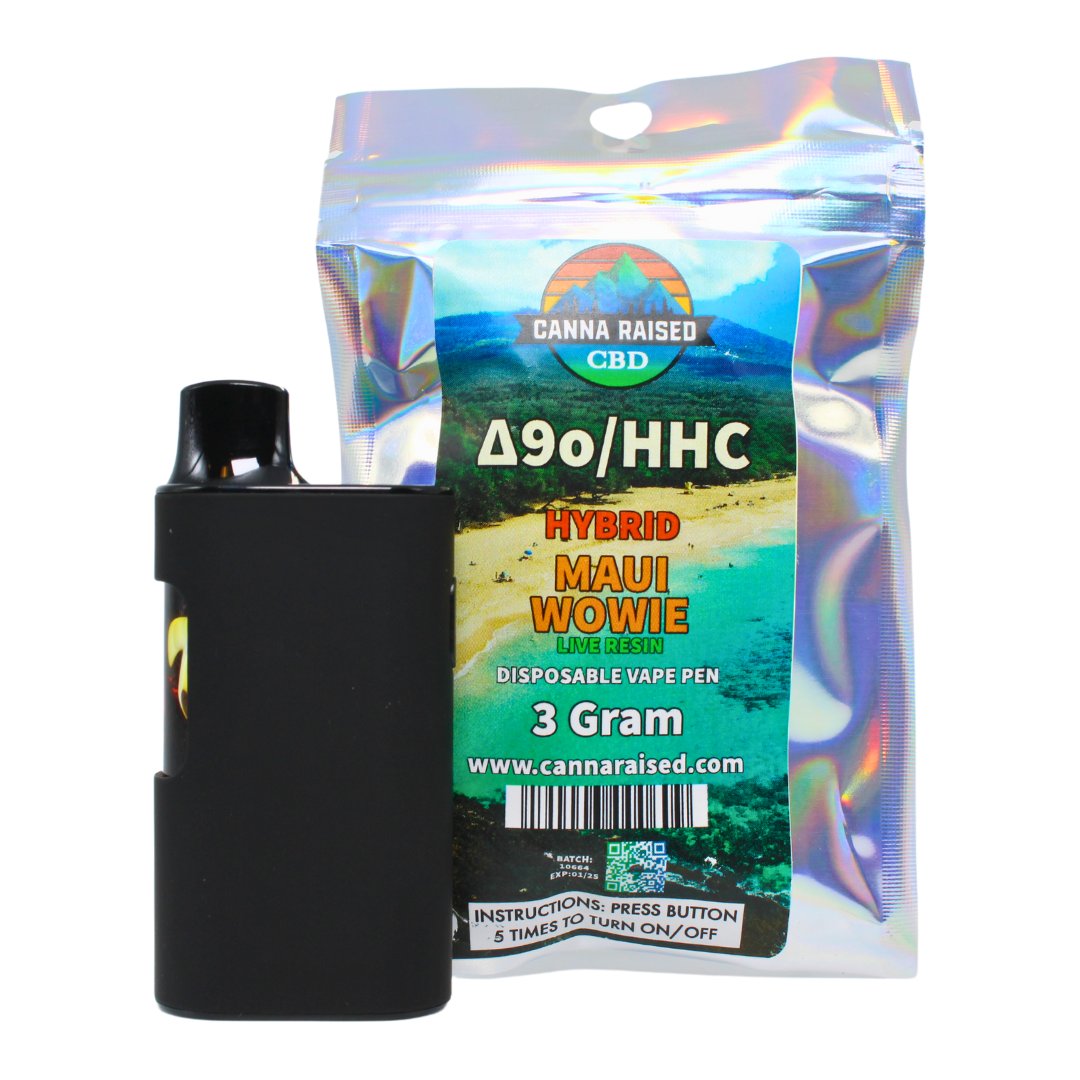 CannaRaised: Delta 9o/HHC Live Resin Disposable Vape (1ml-3ml)