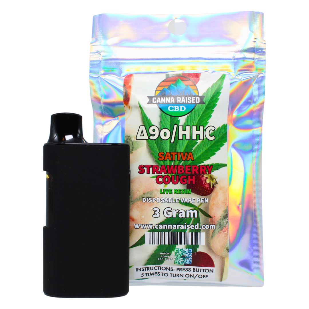 CannaRaised: Delta 9o/HHC Live Resin Disposable Vape (1ml-3ml)