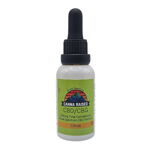 CannaRaised: Calming Blend 3000mg Broad Spectrum CBD & CBG Tincture (30ml)
