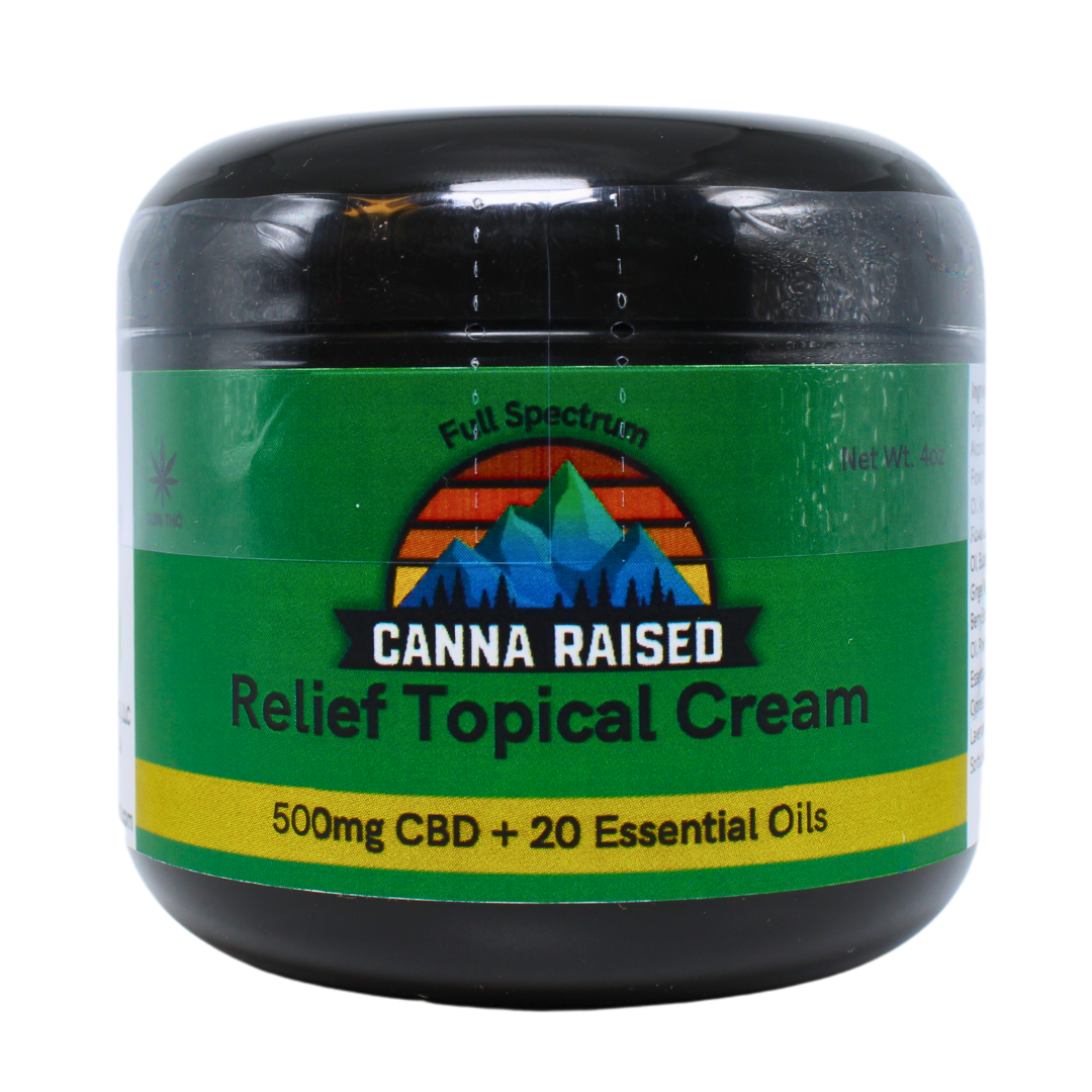 Relief: Full Spectrum CBD and 20 Essential Oils Topical (500mg/Bottle)