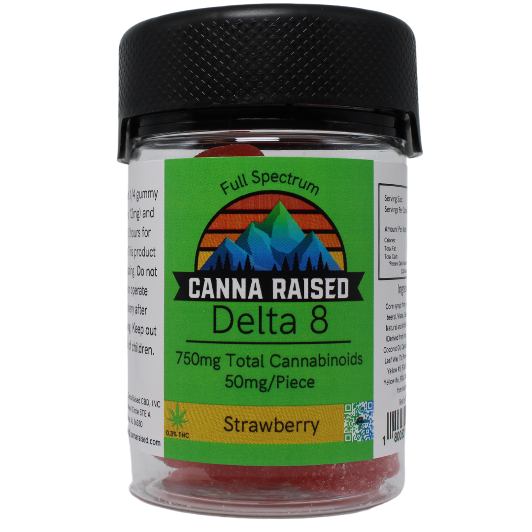 CannaRaised: Delta 8 Gummies (50mg/Piece)