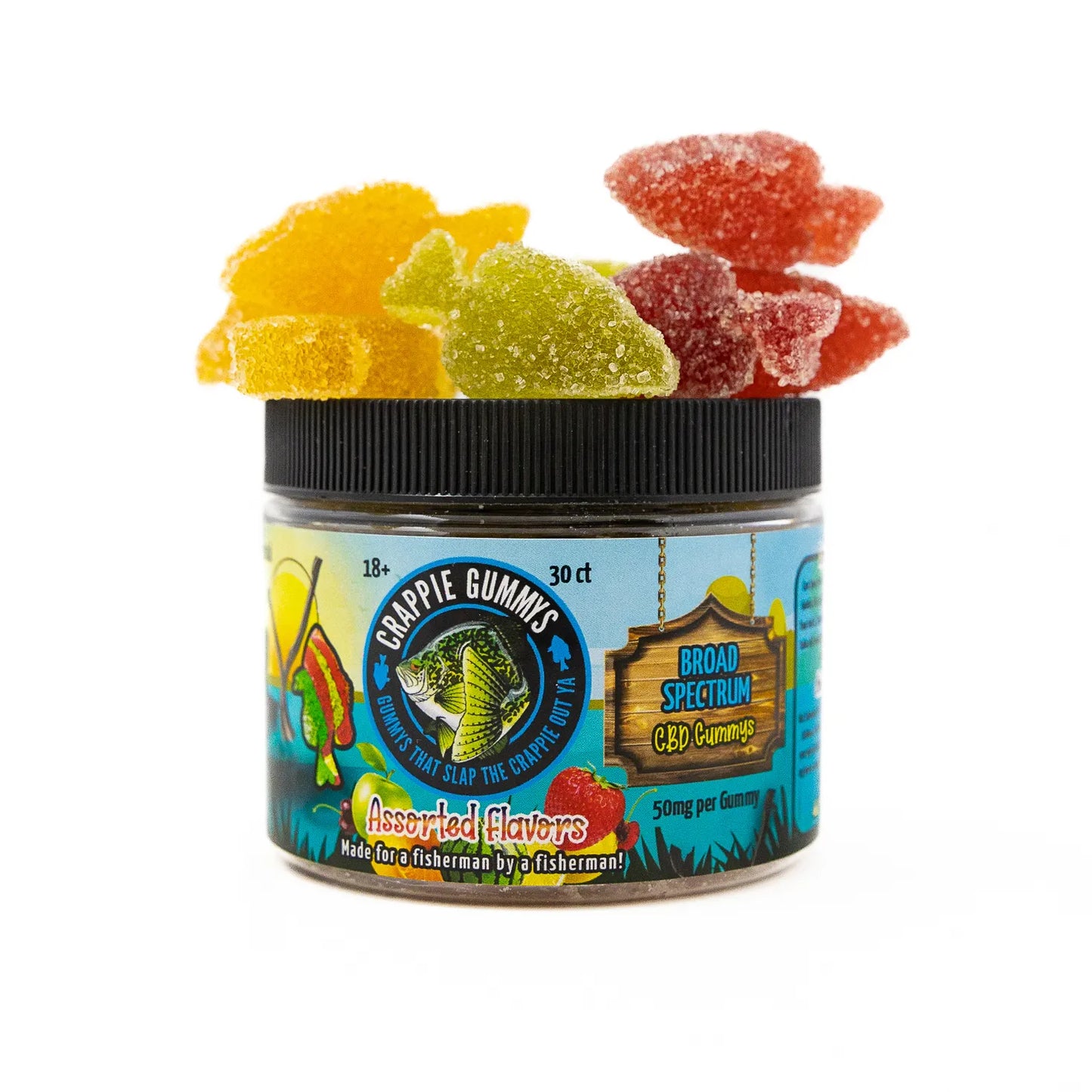 Crappie Gummies: Broad Spectrum CBD (50mg)