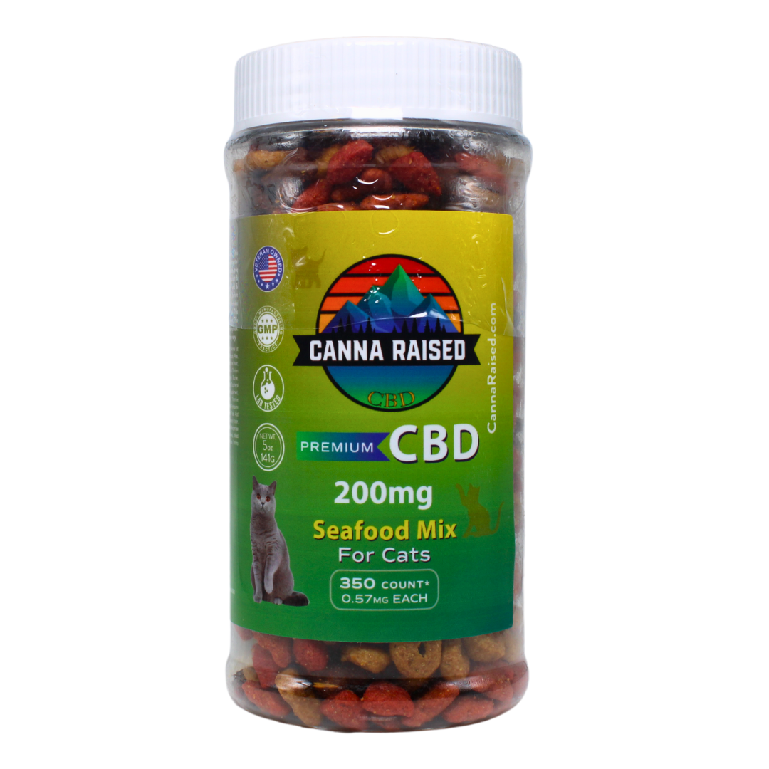 Seafood Mix: CBD Cat Treats (200mg/Bottle)