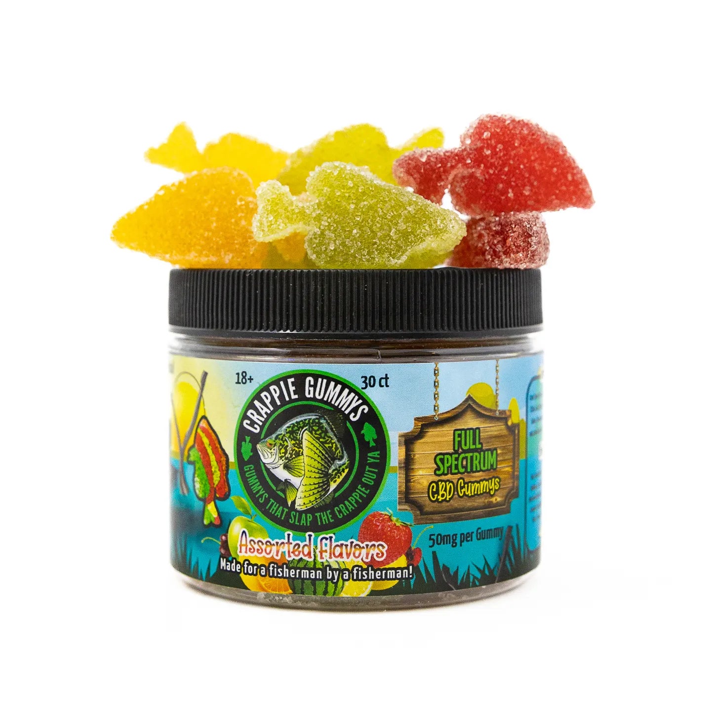 Crappie Gummies: Full Spectrum CBD (50mg)