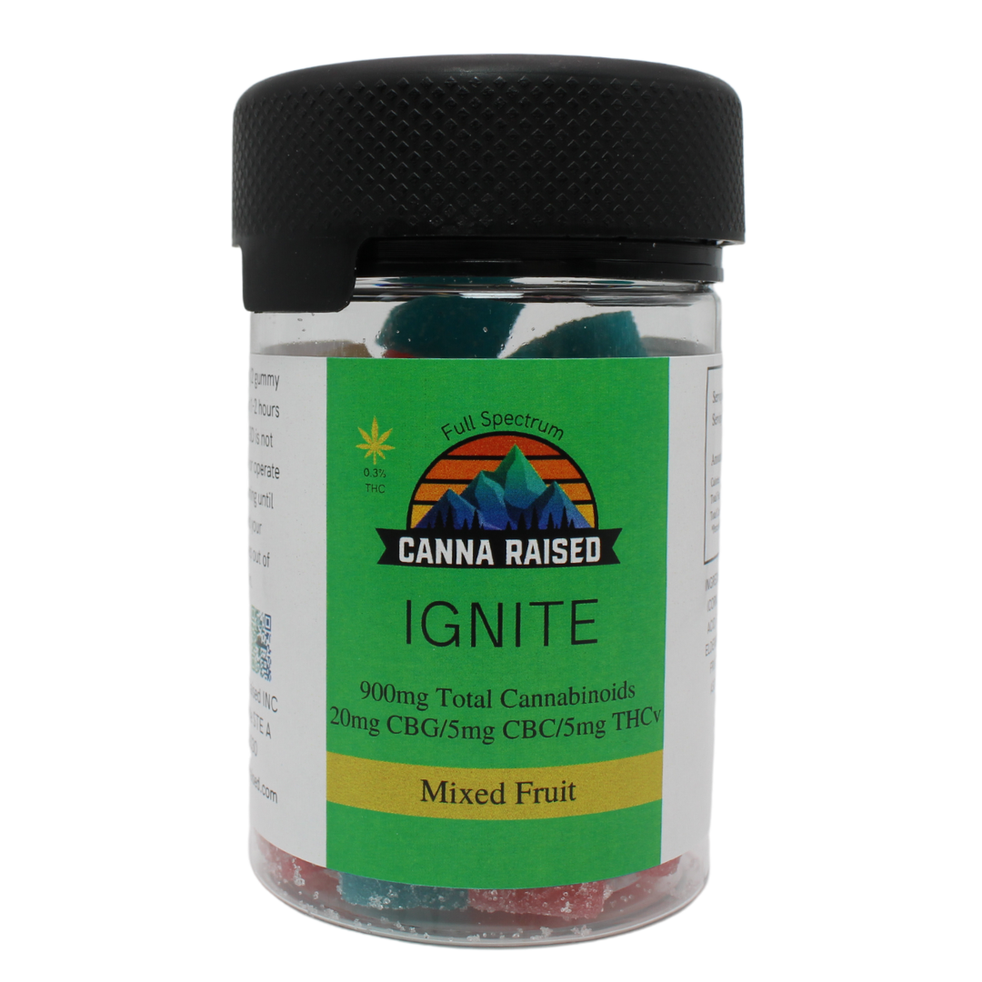 Ignite: CBG/CBC/THC-V Weight Loss & Focus Support Gummies (30mg/30ct)
