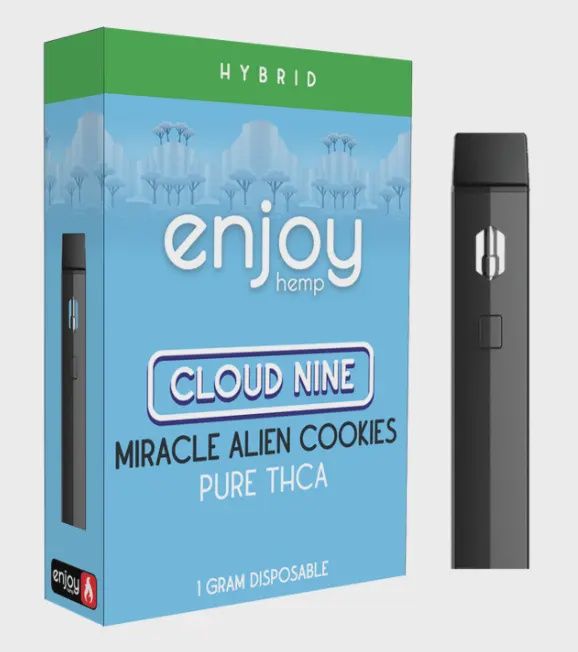 Enjoy Hemp: Cloud Nine Miracle Alien Cookies 1g THCa Disposable Vape