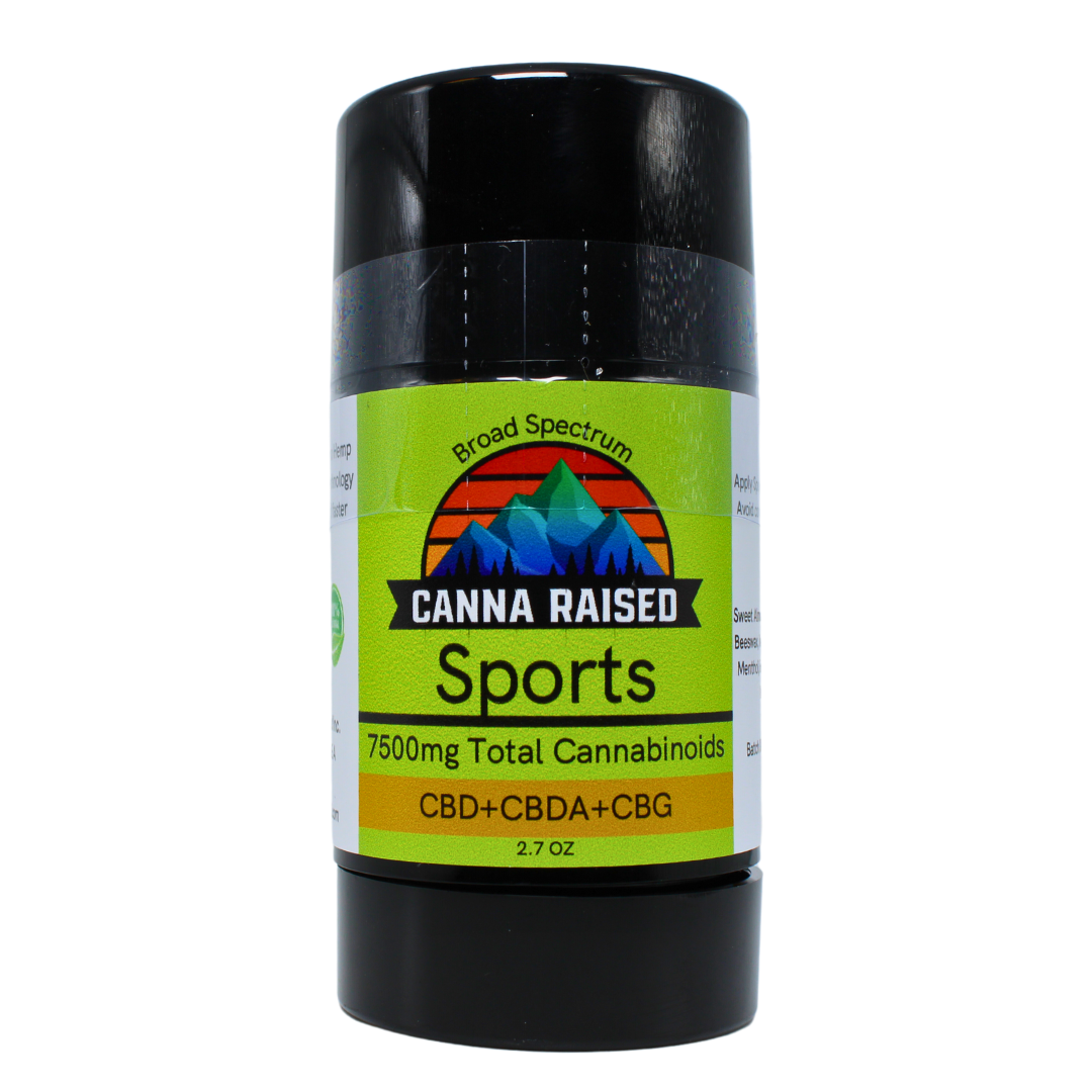 Sports: Broad Spectrum CBD, CBDa and CBG Salve (7,500mg/Bottle)