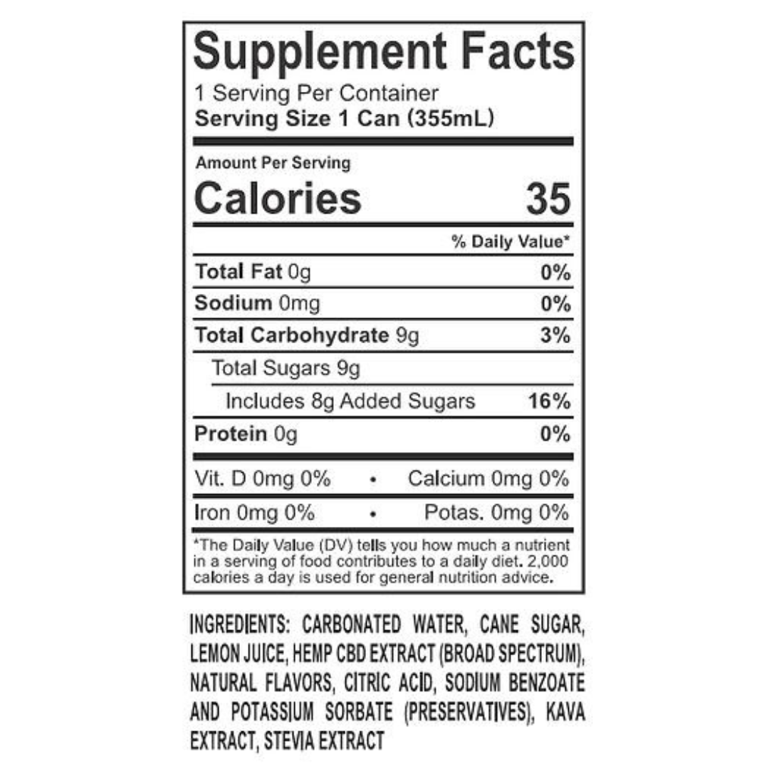 Stay Cool: Lemonberry Blast Broad Spectrum CBD Drink (25mg/6pk-12pk)