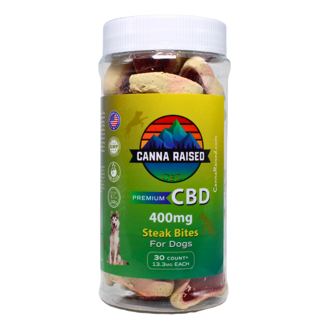 Steak Bites: CBD Dog Treats (400mg/Bottle)