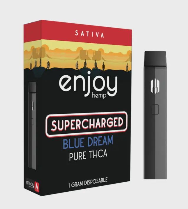 Enjoy Hemp: Super Charged Blue Dream 1g THCa Disposable Vape