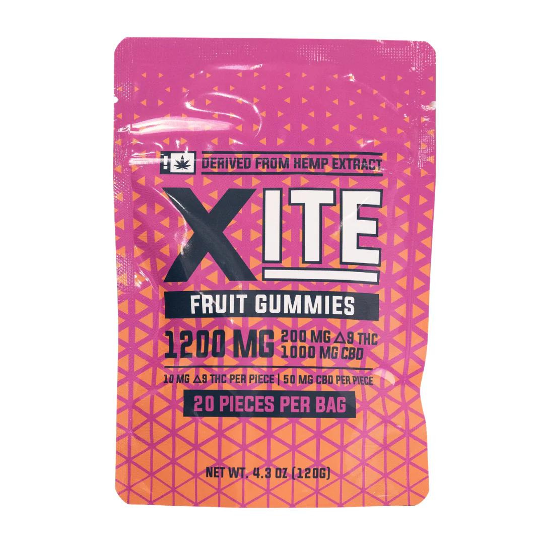 Xite: D9 1200mg Fruit Gummies (10mg Delta/50mg CBD)
