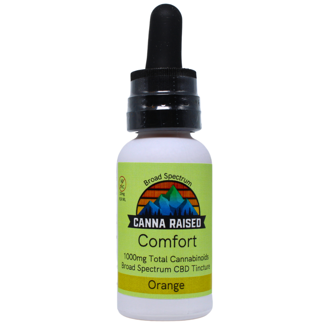 Comfort: Broad Spectrum CBD Tincture (1,000mg/Bottle)