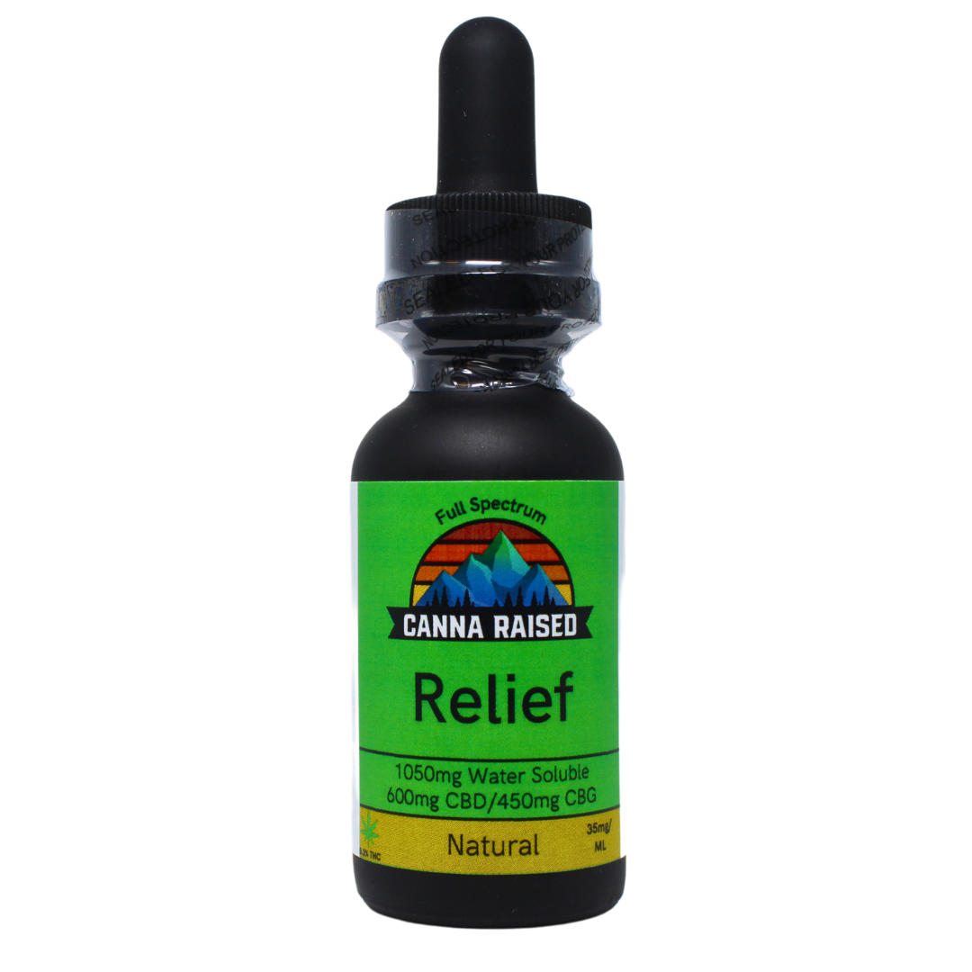 Relief: Full Spectrum CBD Water Soluble (1050mg/Bottle)