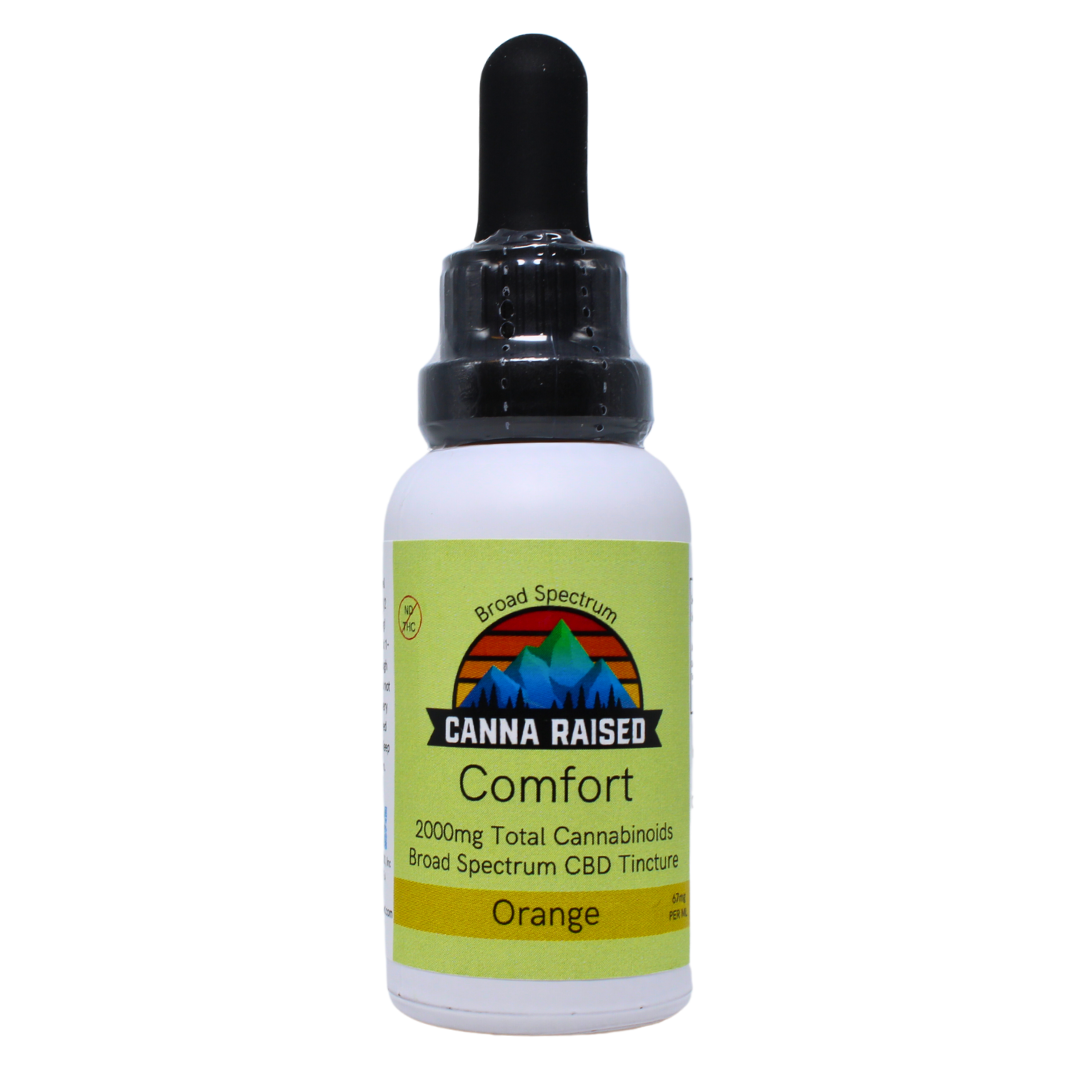 Comfort: Broad Spectrum CBD Tincture (2,000mg/Bottle)