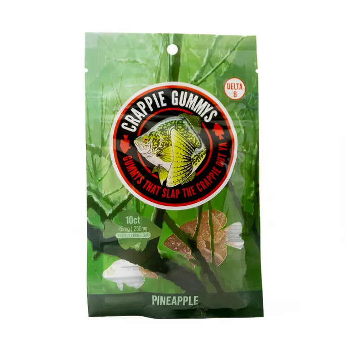 Crappie Gummies: 25mg Delta 8 (10ct-30ct) – Canna Raised CBD