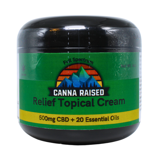 Relief: Full Spectrum CBD and 20 Essential Oils Topical (500mg/Bottle)