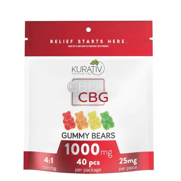 Kurativ: Broad Spectrum CBD/CBG Gummies (25mg/50mg)