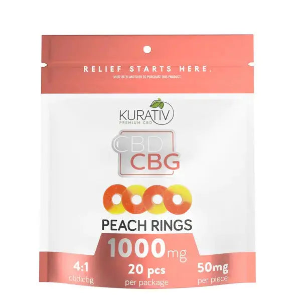 Kurativ: Broad Spectrum CBD/CBG Gummies (25mg/50mg)