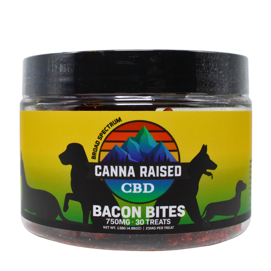 Bacon Bites: CBD Dog Treats (750mg/Bottle)