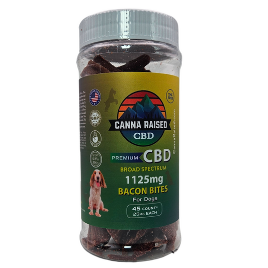 Bacon Bites: CBD Dog Treats (1125mg/Bottle) (45ct)