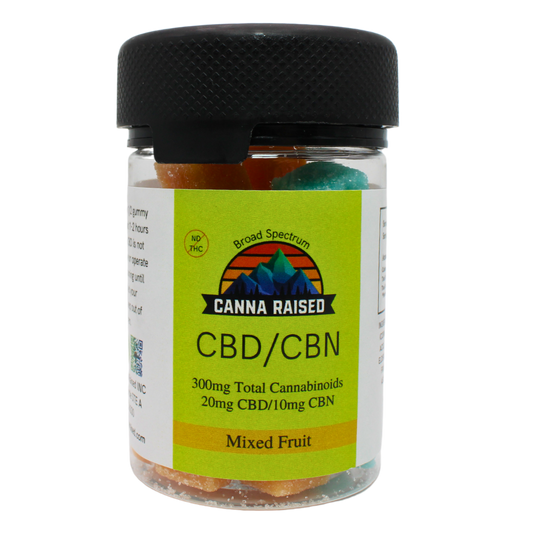 CannaRaised: CBD/CBN Sleep Support Gummies (30mg/30ct)