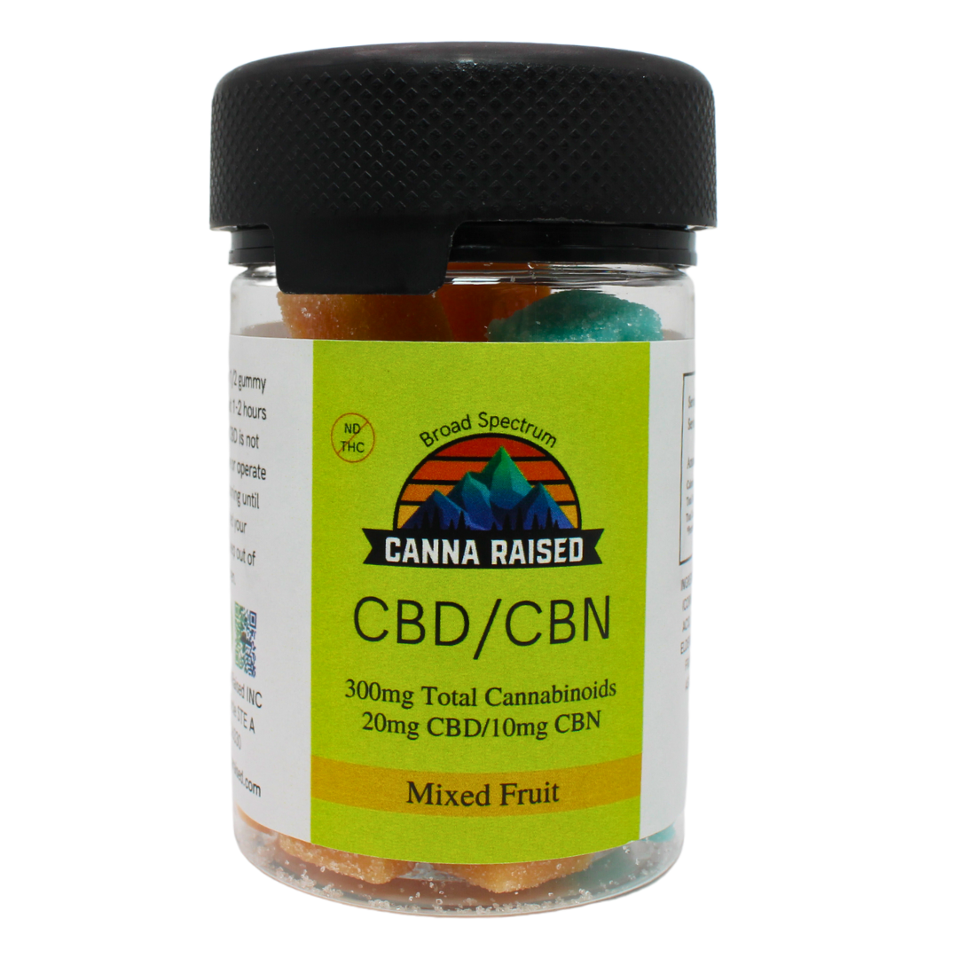 CannaRaised: CBD/CBN Sleep Support Gummies (30mg/30ct)
