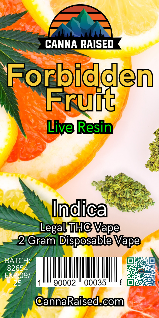 CannaRaised: Legal THC Live Resin Disposable Vape (2ml-3ml)