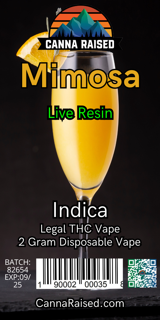 CannaRaised: Legal THC Live Resin Disposable Vape (2ml-3ml)