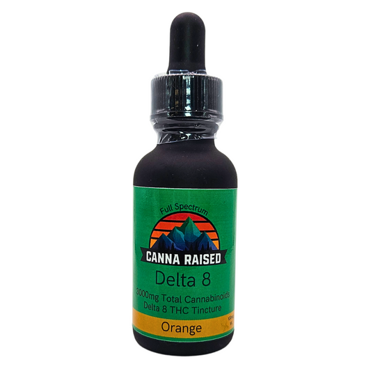 CannaRaised: Delta 8 Tincture 3,000mg (99mg/1ml)