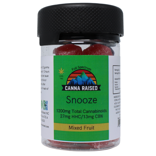 Snooze: CBN, HHC Gummies (40mg/Piece)